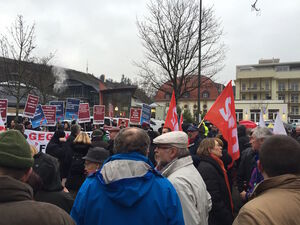 Auch die SPD war zahlreich vertreten! (Bild: M. Stein)