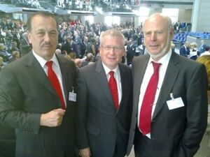 Hans Jürgen Noss MdL, Fritz Rudolf Körper MdB und Carsten Pörksen MdL bei der 14. Bundesversammlung.
