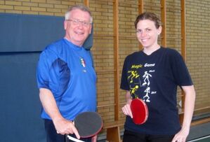 Psychologische Tipps an der Tischtennisplatte - von Fritz Rudolf Körper an Carolin Spyra.