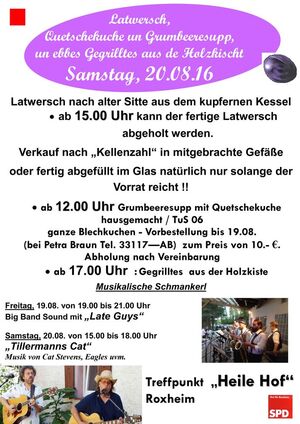 Latwerch Kochen in Roxheim