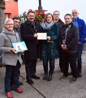 v.L. : Karin Diehl, Alfred Heil, Vors. Michael Schaller, Petra Wolf (FrHa) , Norman Schneider,Frank Bellmann, Bruno Jost